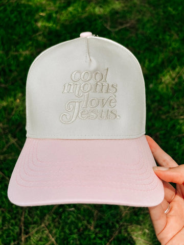 Cool Moms Love Jesus Embroidered Hat