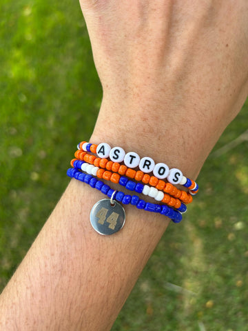 Customized Team Spirit Bracelet Stack