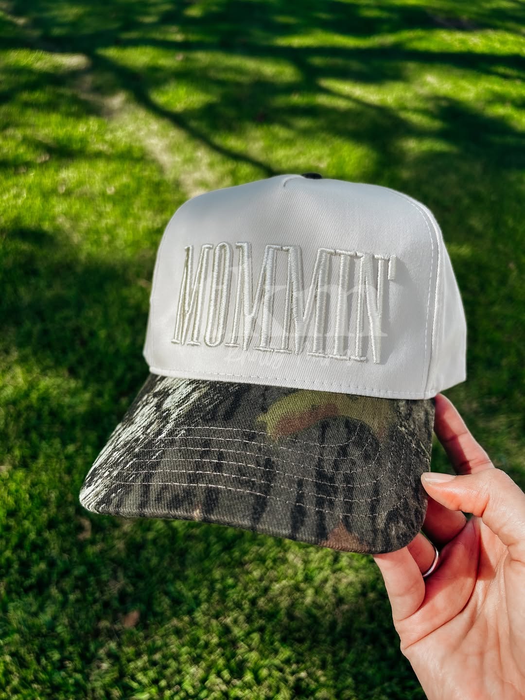 Camo Mommin' Embroidered Hat
