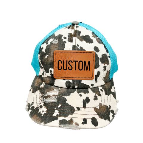 C.C Custom Cowprint Pony Hat