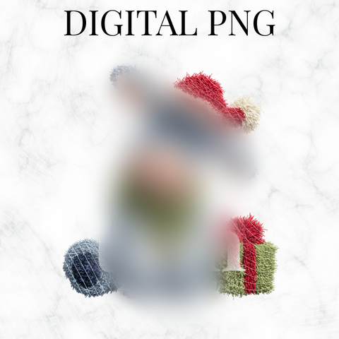 Plush Christmas Donkey Friend PNG