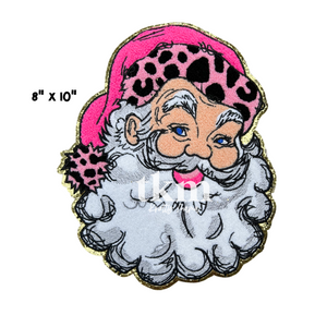 Leopard Santa Chenille Patch