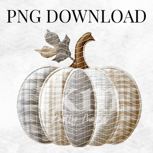 Neutral Fall Pumpkin PNG