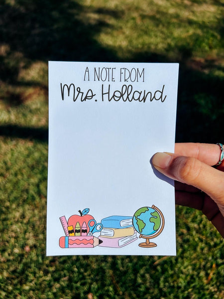 Custom Teacher Notepad