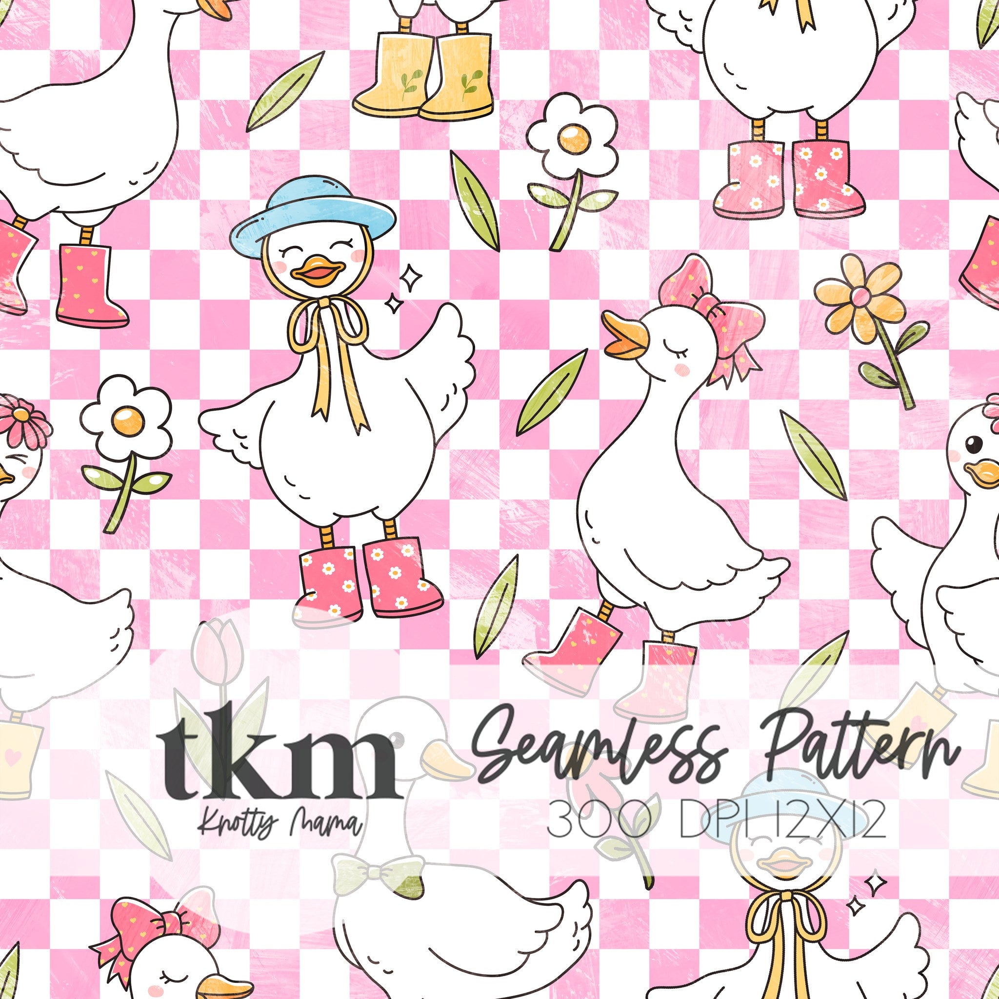 Spring Goose Seamless Pattern – The Knotty Mama