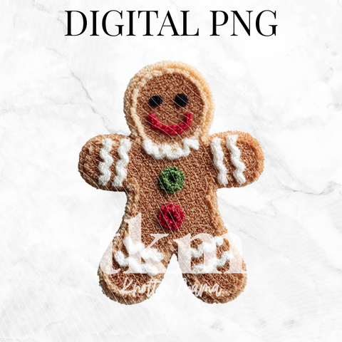 Needle Punch Gingerbread PNG