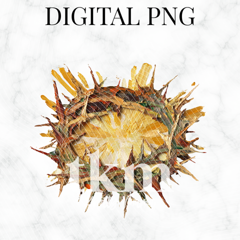 Painted Crown Of Thorns PNG