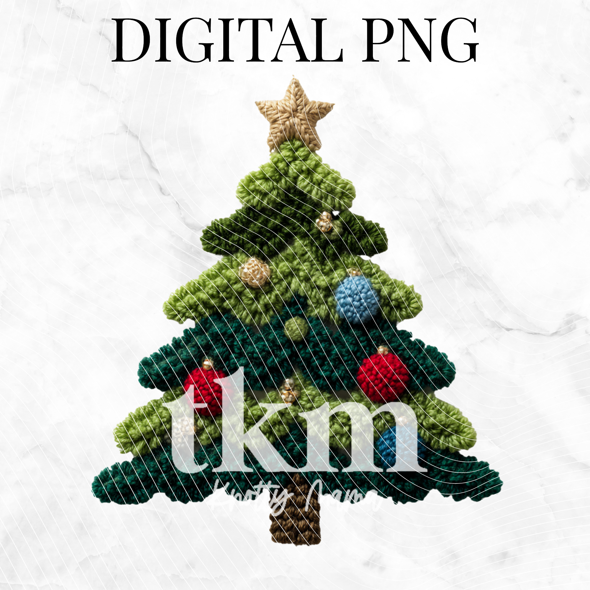 Needle Punch Christmas Tree PNG