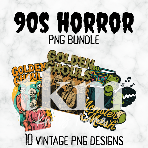 90s Horror PNG Bundle