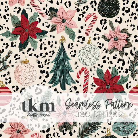 Abstract Christmas Seamless Pattern