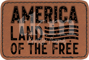 America Land Of The Free Patch