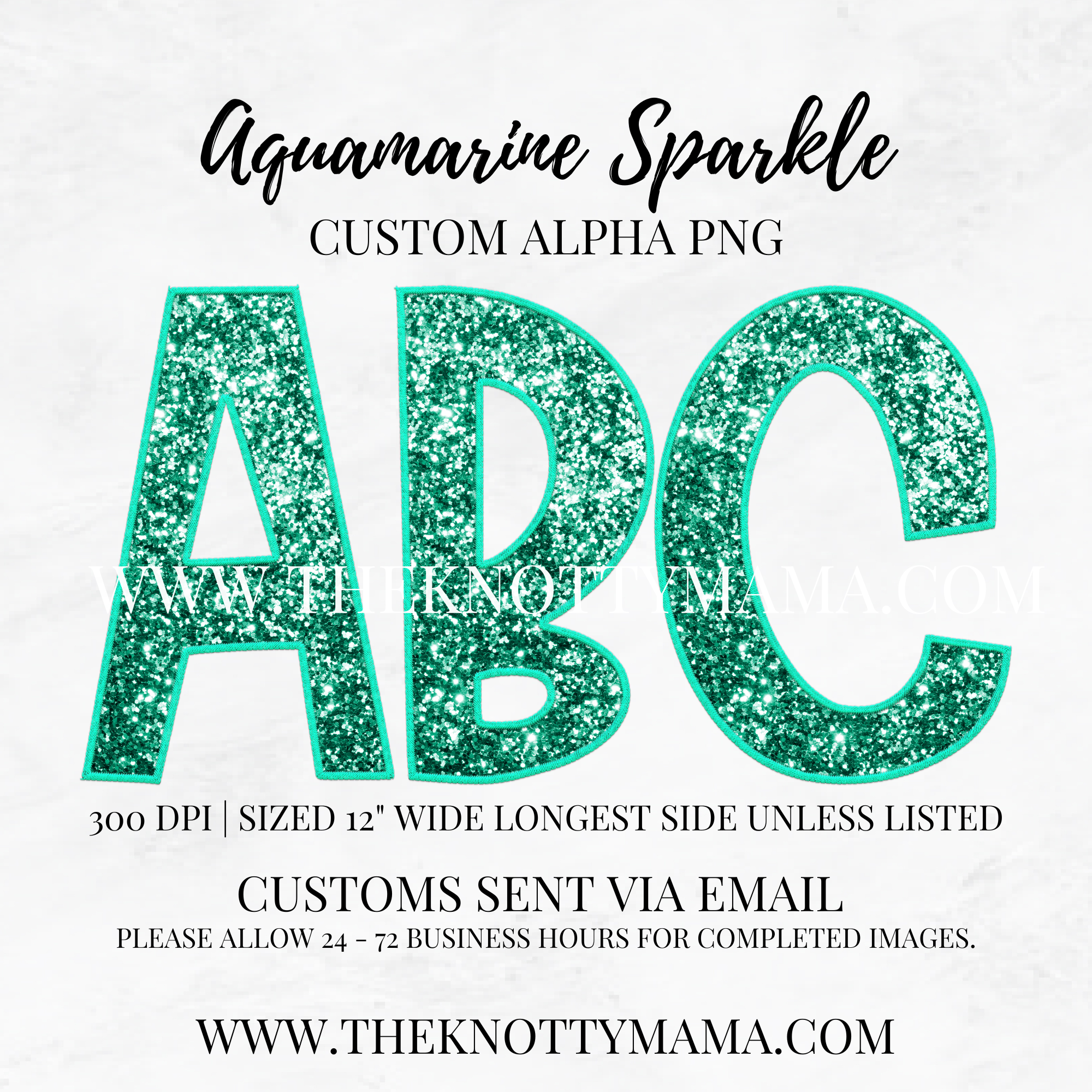 Aquamarine Sparkle Custom PNG