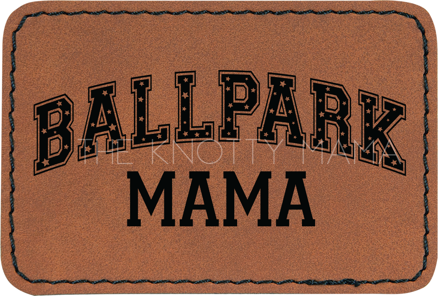 Star Pattern Ball Park Mama Patch