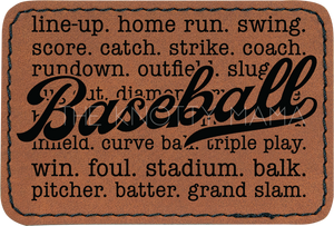 Baseball Terms Patch