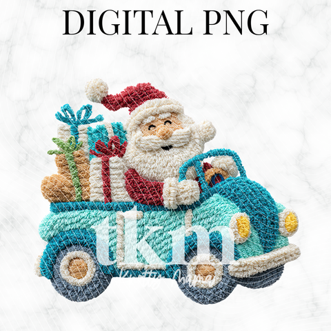 Plush Beach Buggy Santa PNG