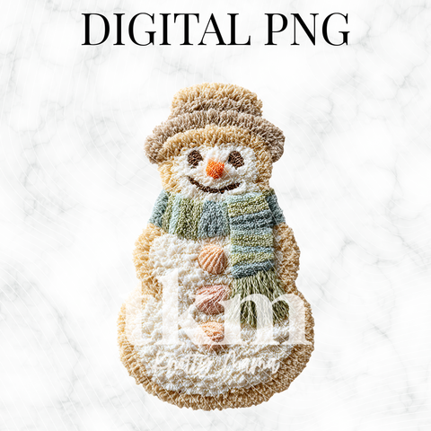 Plush Beach Snowman PNG