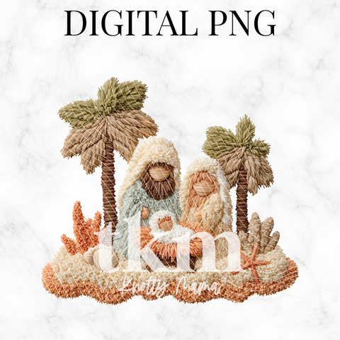Plush Beach Nativity PNG