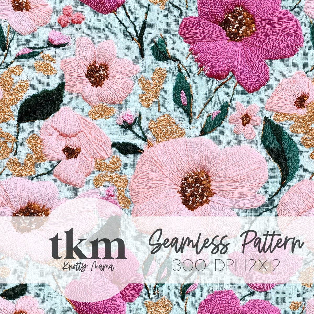 Blush & Bloom Seamless Pattern – The Knotty Mama