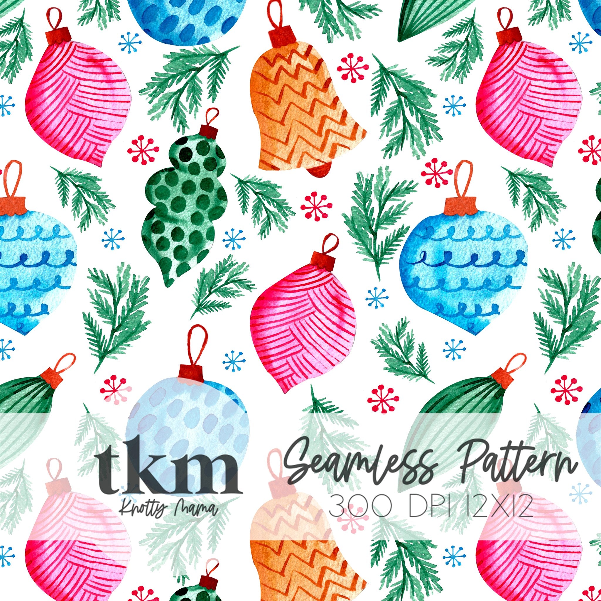 Bright Christmas Seamless Pattern