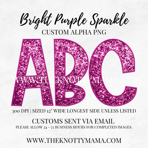 Bright Purple Sparkle Custom PNG