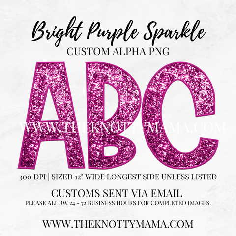 Bright Purple Sparkle Custom PNG