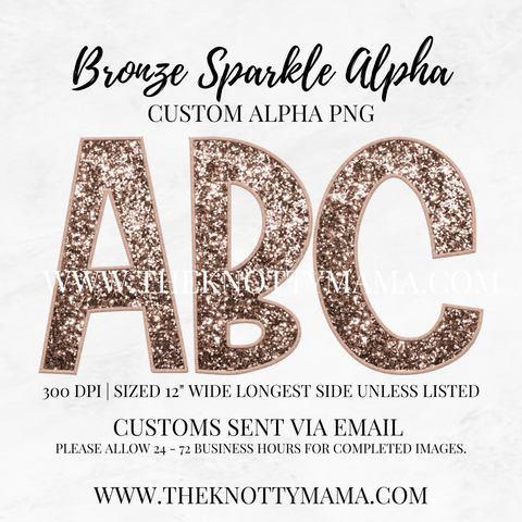 Bronze Sparkle Custom PNG