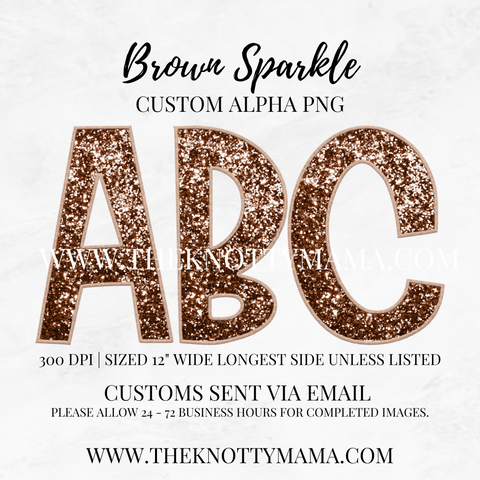 Brown Sparkle Custom PNG