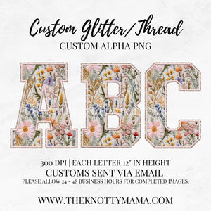 Custom Alpha Thread Color Glitter Color PNG – The Knotty Mama