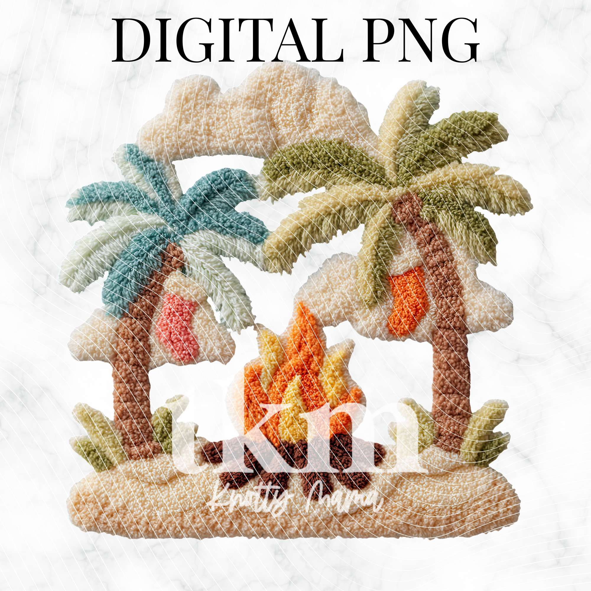 Plush Christmas Bonfire PNG