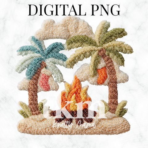 Plush Christmas Bonfire PNG