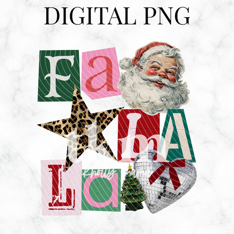 Fa La La Collage PNG