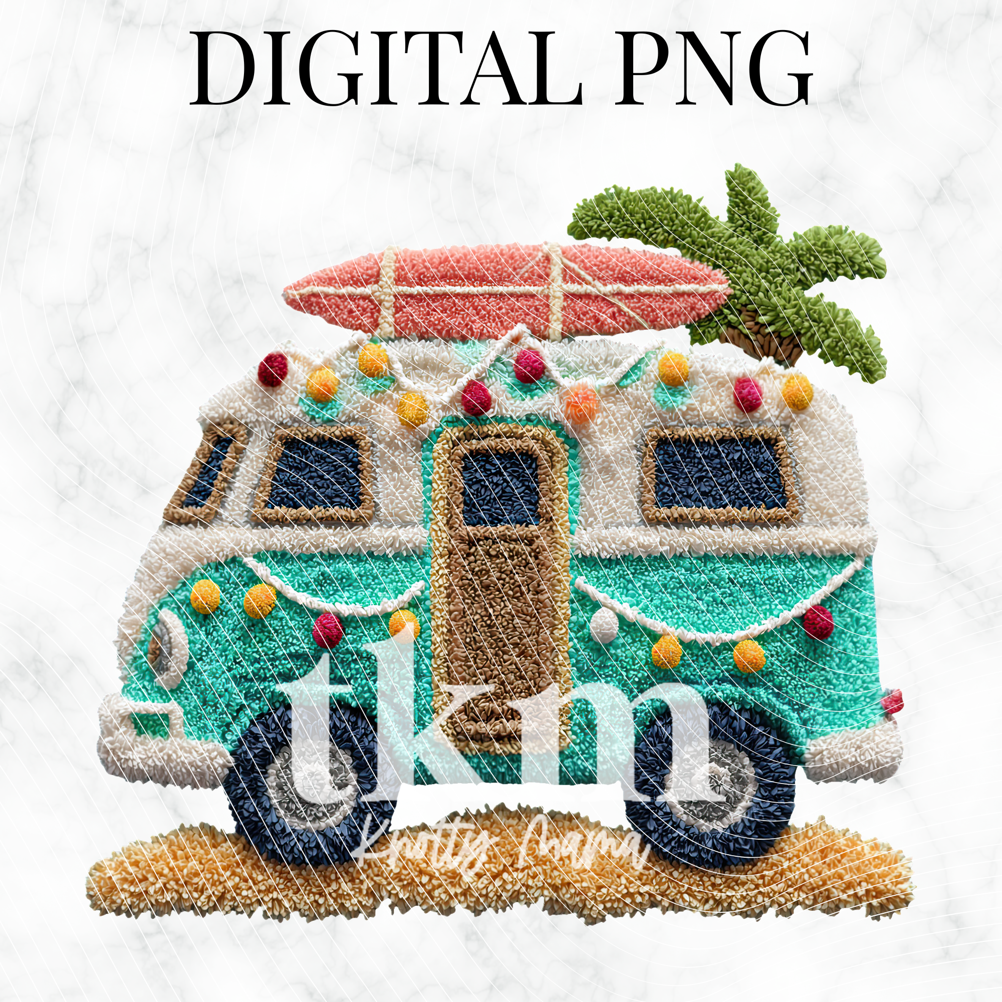 Plush Christmas Van PNG