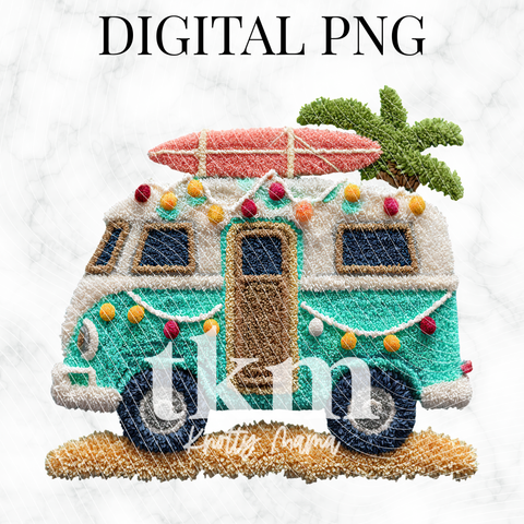 Plush Christmas Van PNG
