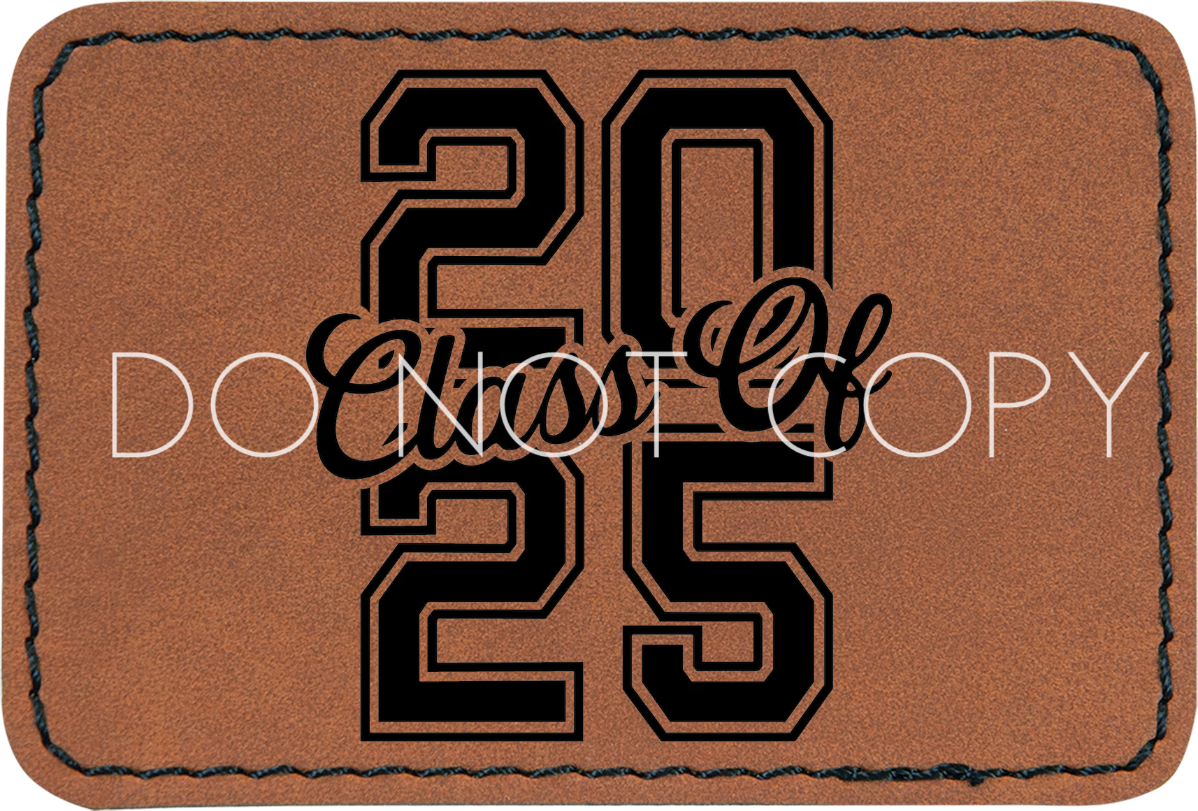 Class of 2025 Stacked Script Patch