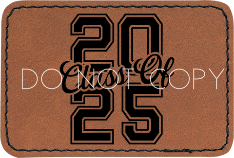 Class of 2025 Stacked Script Patch