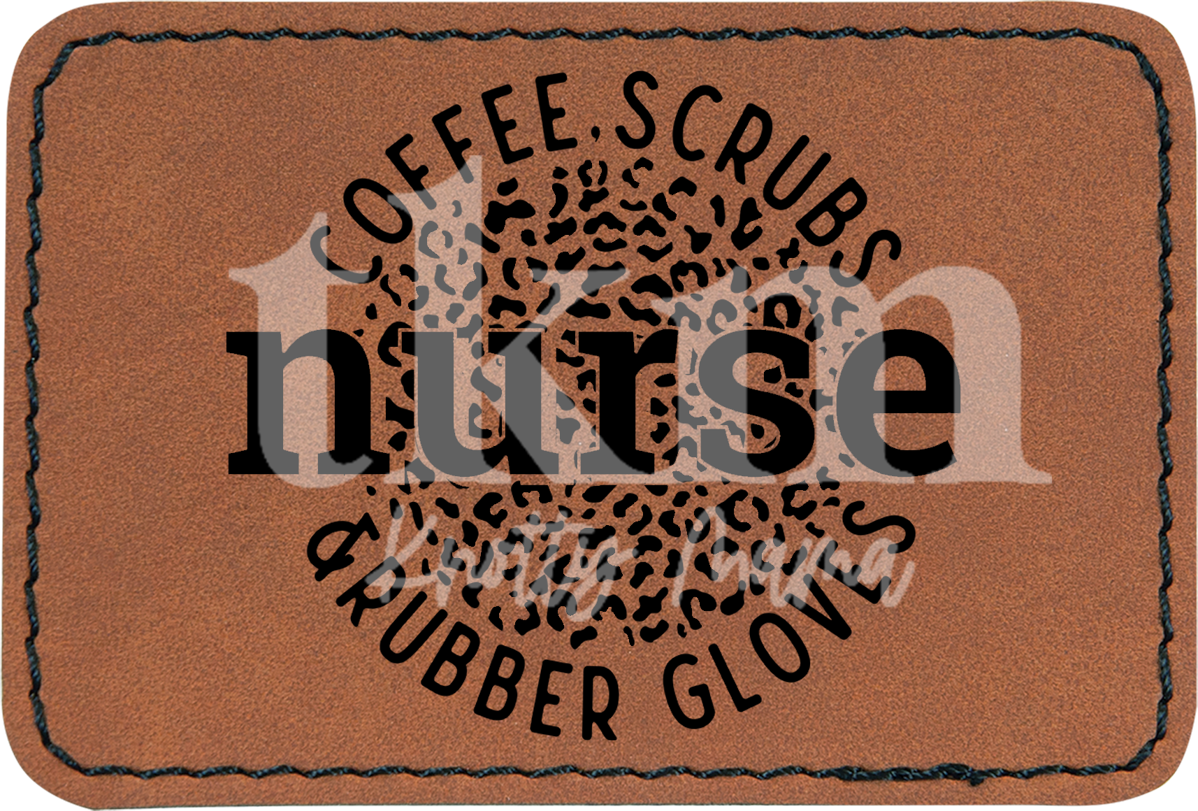 Coffee Scrubs Rubber Gloves Patch