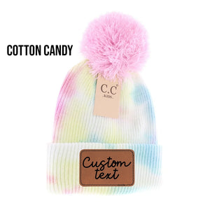 Kid Cotton Candy Tie Dye CC Beanie