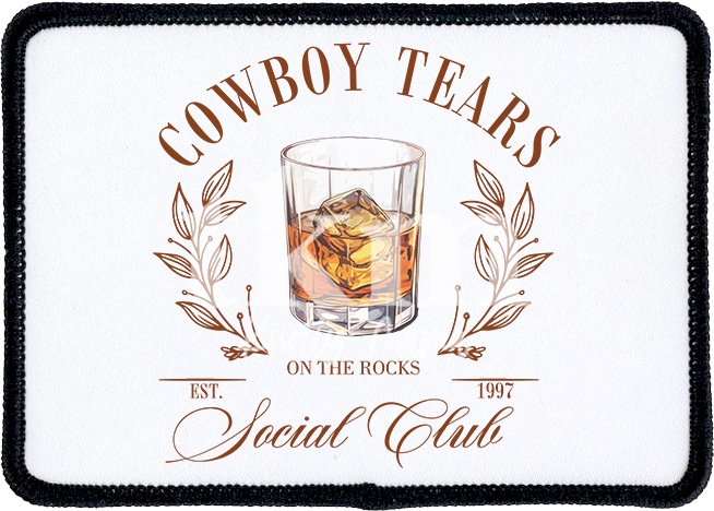 Cowboy Tears Social Club Iron On Patch