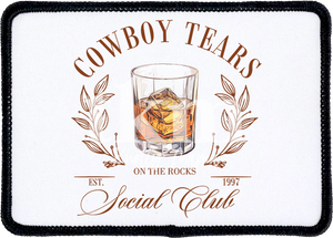 Cowboy Tears Social Club Iron On Patch