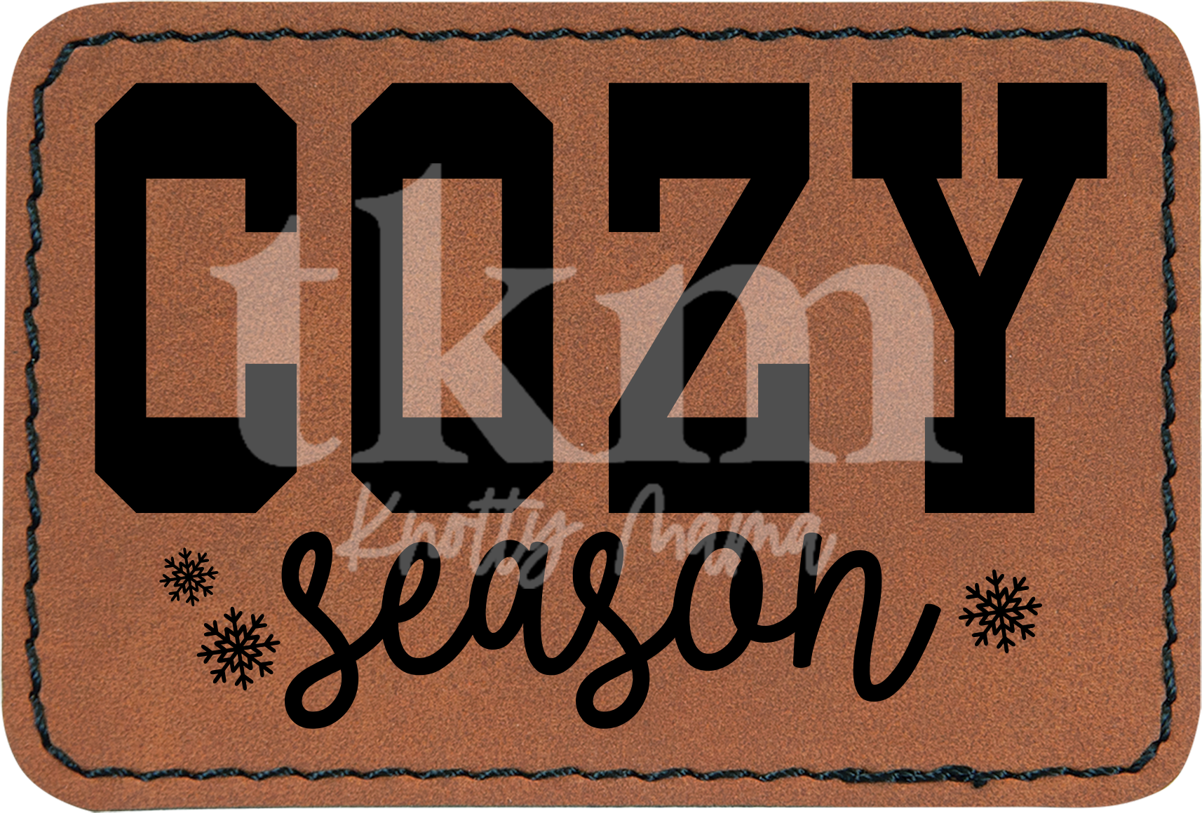 Cozy Season Snowflake Patch