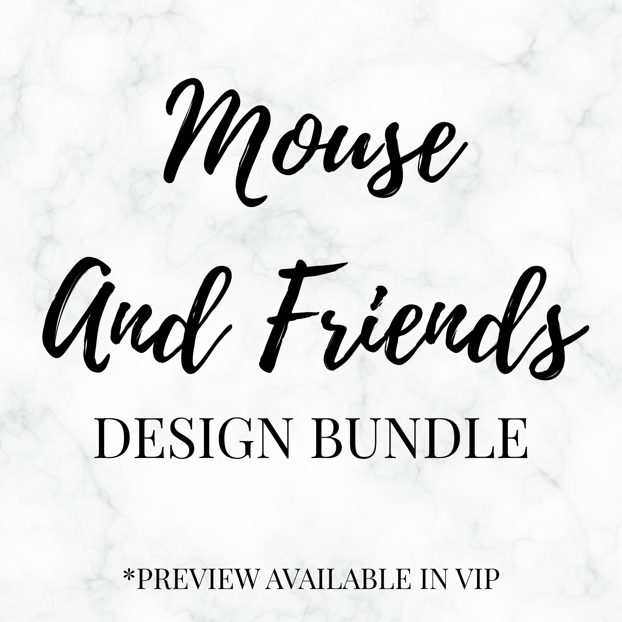 Mouse & Friends PNG Bundle