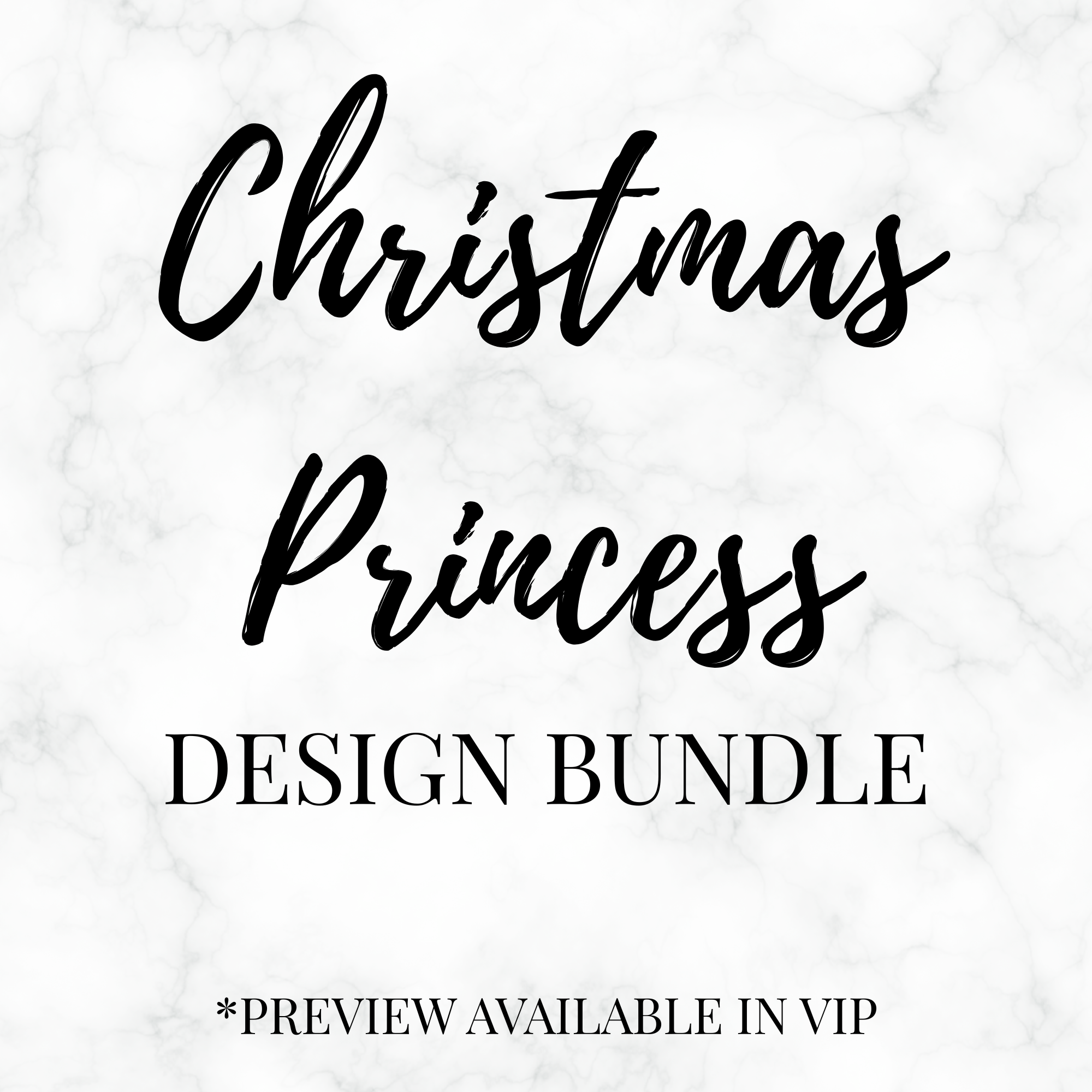 Christmas Princess PNG Bundle