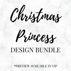 Christmas Princess PNG Bundle