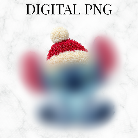 Plush Christmas Alien Character PNG