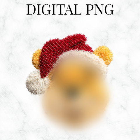 Plush Christmas Friendly Bear PNG