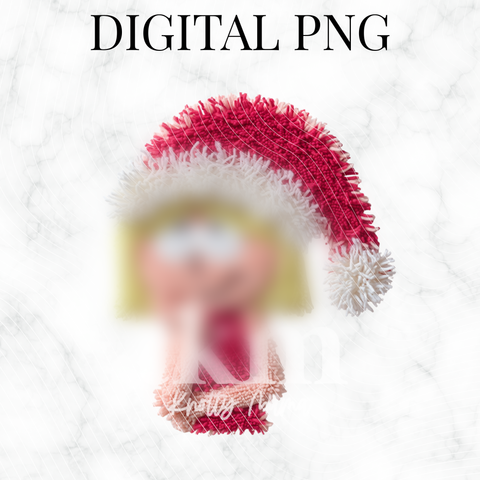 Plush Christmas Girl Character PNG