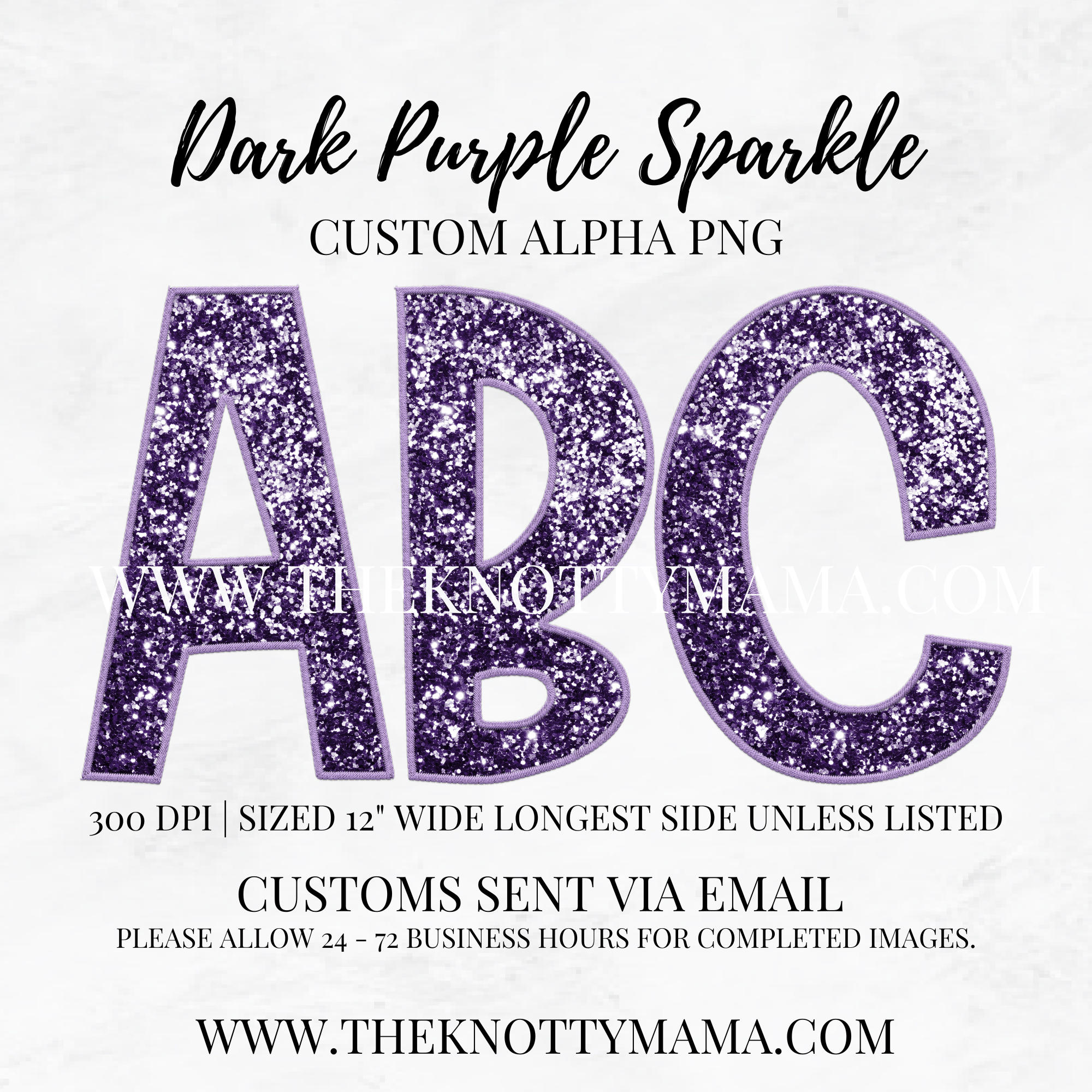 Dark Purple Sparkle Custom PNG