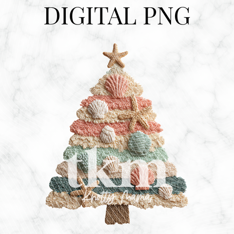 Plush Driftwood Christmas Tree PNG