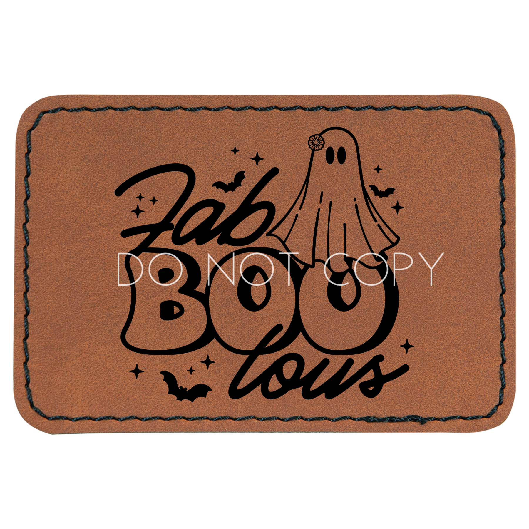 Fab-Boo-Lous Floral Ghost Patch