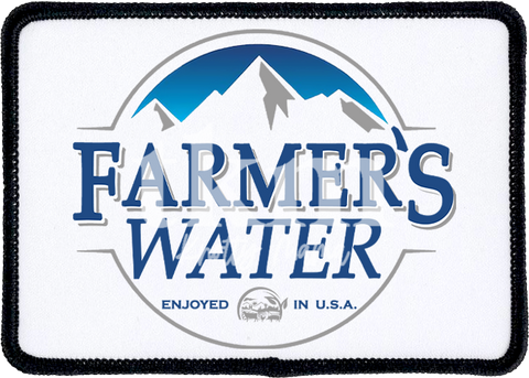 Farmers Water Iron On Patch